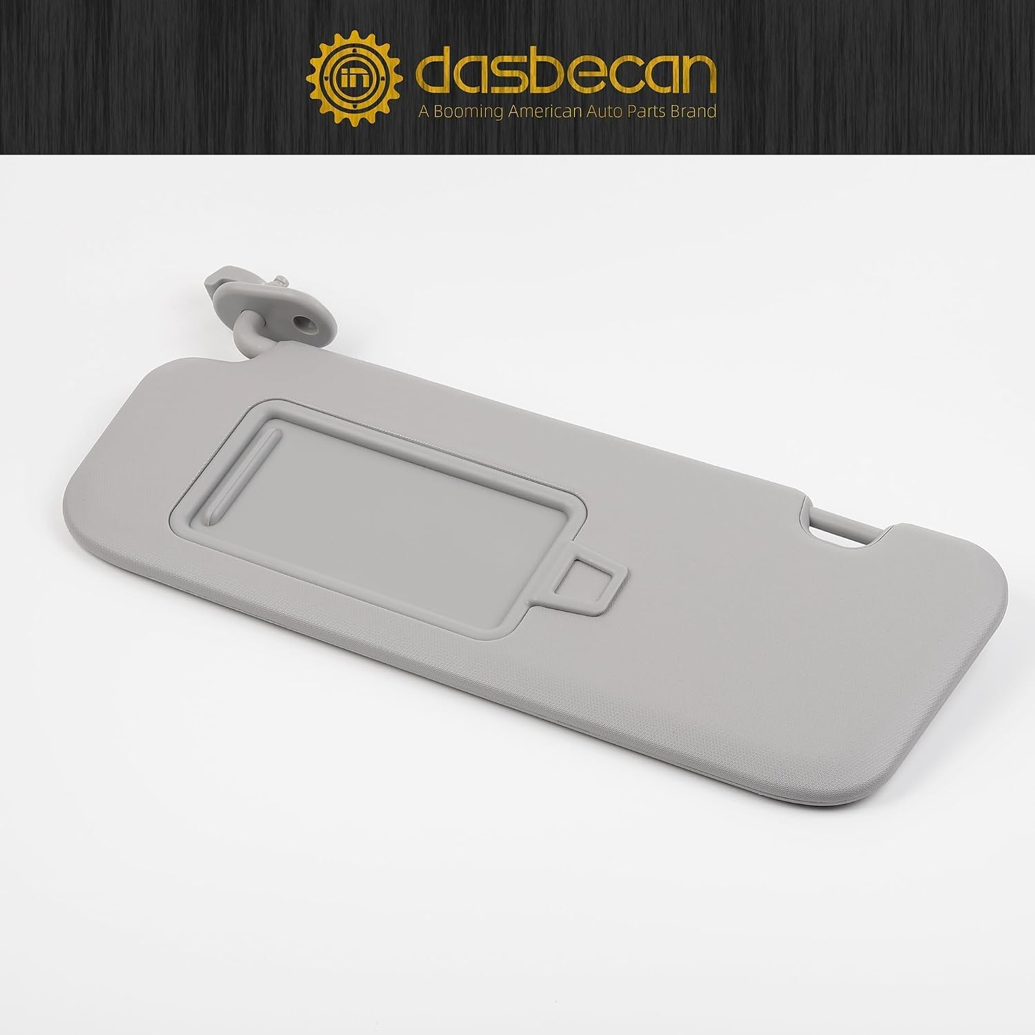 Dasbecan Left Driver Side Sun Visor Compatible with Hyundai Elantra AD(Sixth Gen) 2017 2018 2019 2020 Replace 85210-F0100TTX Gray Without Light
