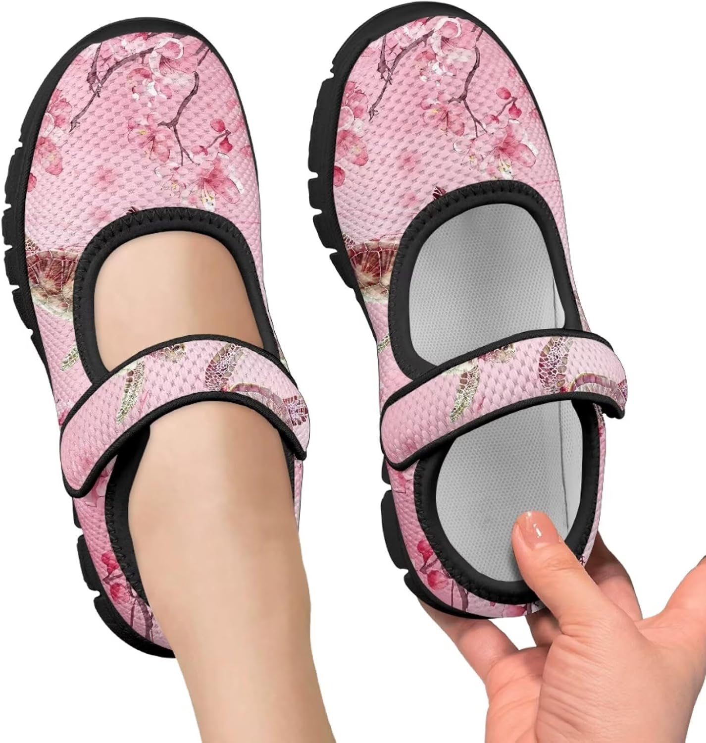 PinUp Angel Girls School Cute Graphic Comfortable Walking Shoes Mary Jane Flats Dress Party Shoes