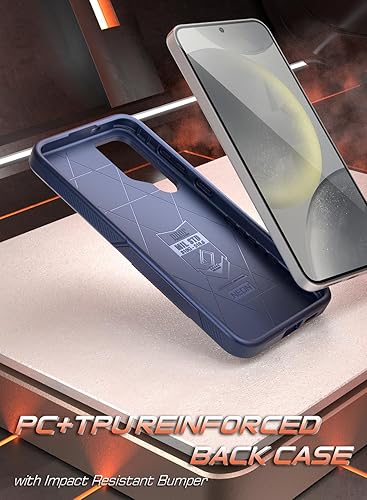 Miniatura 5 de Poetic Funda de neón para Galaxy S24 Plus de 6.7 pulgadas, de doble capa, delgada, a prueba de golpes, color azul marino