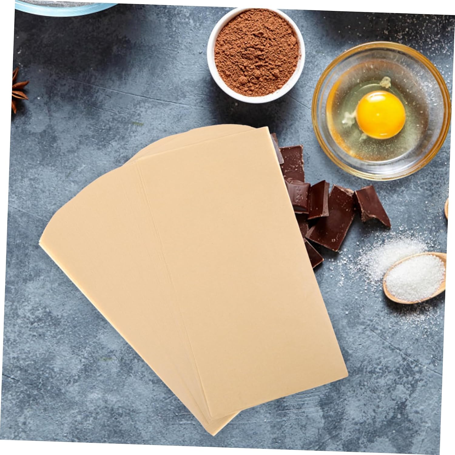 Zerodeko 300Sheets Non Stick Parchment Paper for Baking Greaseproof Moisture Absorbing for Home Baking Commercial Kitchens Versatile Food Storage