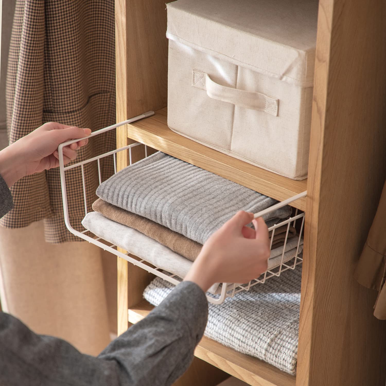 Amazon｜吊り下げラック 戸棚下ラック 吊り下げ棚 吊り下げ収納 サイズ