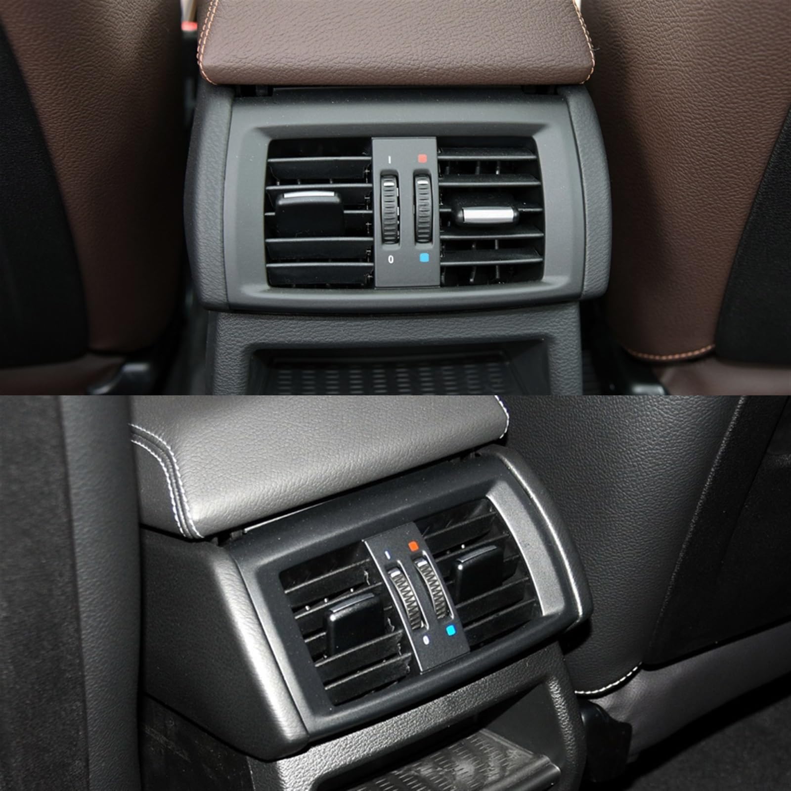 Sortie d'aération du climatiseur LHD RHD – Grille de Ventilation de climatisation arrière de Voiture, Panneau de Sortie de Remplacement adapté à BMW X3 X4 F25 F26 2011 – 2016 64229200888