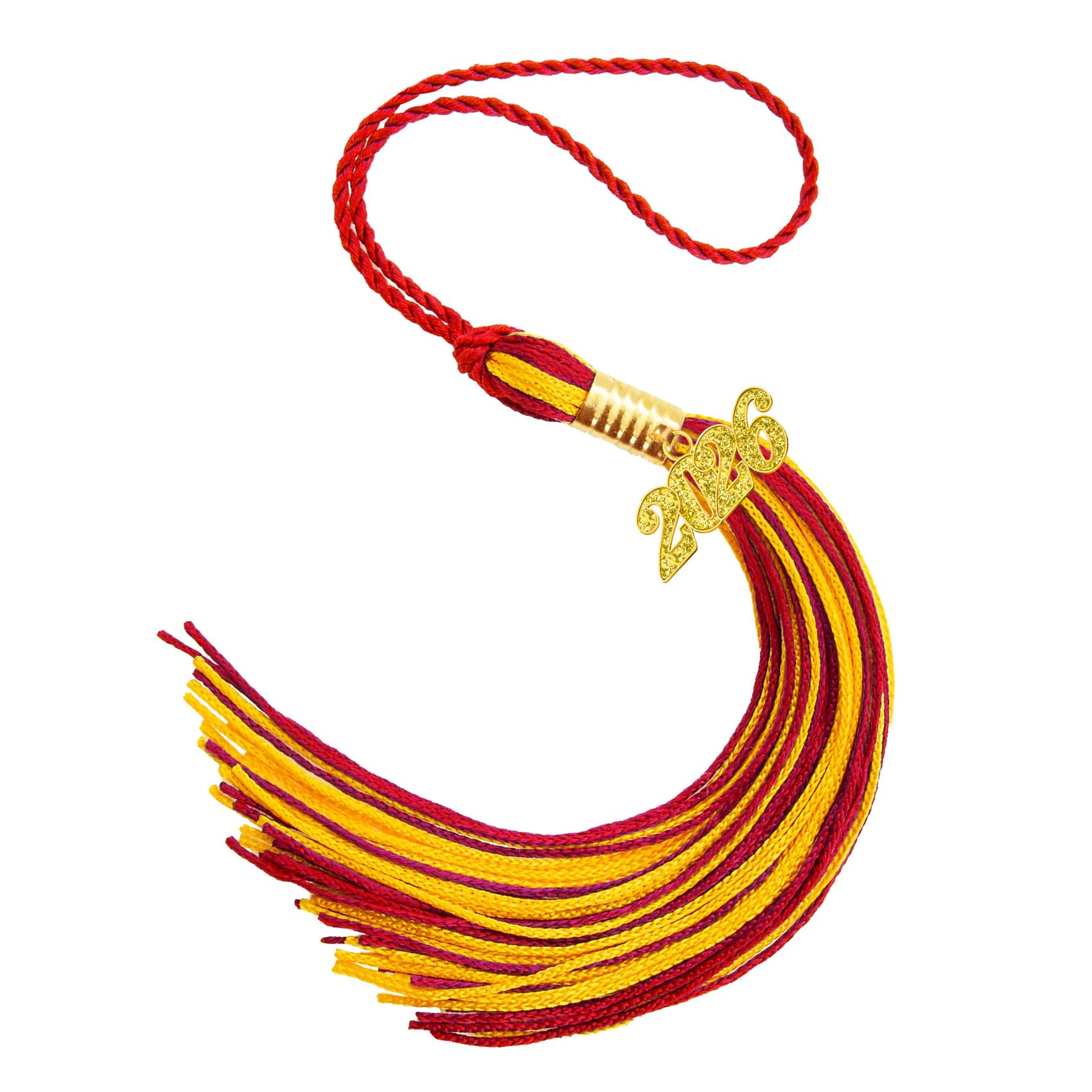 Photo 1 of 2026 Tassel Graduation, Red and Gold Graduation Tassel, 2026 Graduations Cap Tassels, Gradutate Cap Tassels with 2026 Year Gold Charms for Grad Cap Hat Party Ceremonies Memorial Graduations Decoration