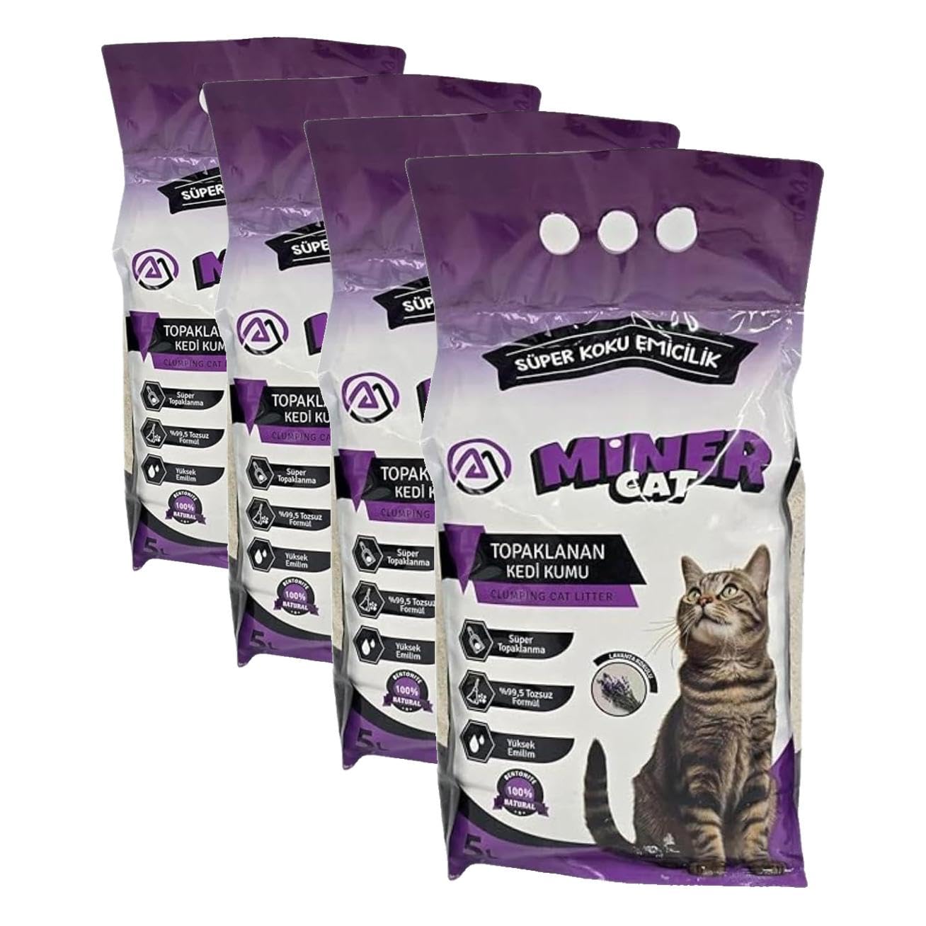 Lavanta Kokulu 5 Lt Kedi Kumu (4 paketi)