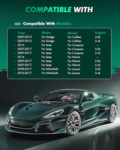 Miniatura 6 de SCITOO Juego de pastillas de freno de disco delanteras y traseras de cerámica para Chrysler 200 Sebring, Dodge Avenger Caliber, Jeep Compass