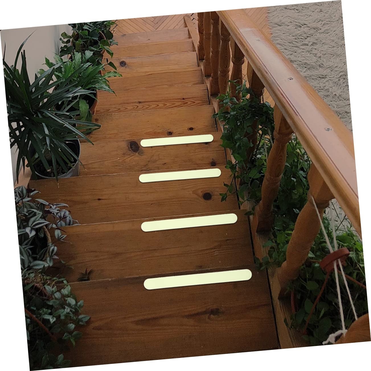 Uonlytech 2sets Fluorescente Luminosa Antideslizante Tira De Sellado Para Puerta De Ducha Pegatinas Que No Son De Baño Para Bañera Pegatinas De Bañera No Rápido Patinar Seco Peva Piezas*2