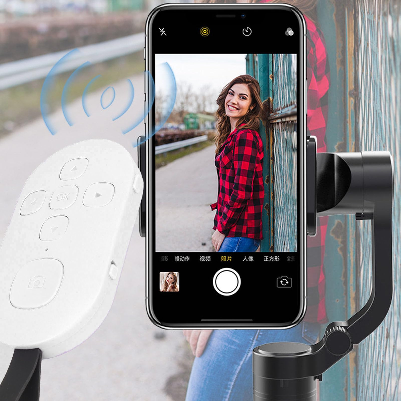 Przewijany Pilot Zdalnego Sterowania dla Tabletów i Smartfonów, Narzędzie do Zmiany Stron Aplikacji Bluetooth dla i TikTok, Ładowalna Kamera do Zdalnego Nagrywania