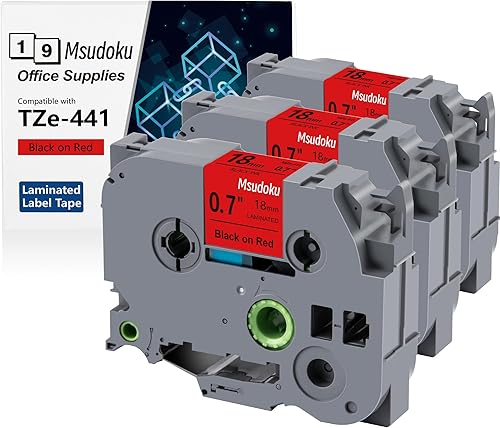 Vista 86 de Paquete de 3 cintas Tze Tz de 0.47 pulgadas laminadas verde TZe-731 TZe731 TZe731 compatibles con Brother P Touch Label Maker Tape para PT D200 D210