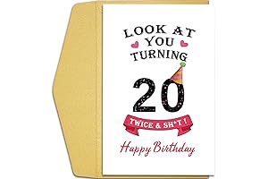 Qiliji Funny 40th Birthday Card for Women - Hilarious Greeting Card for Her Turning 40