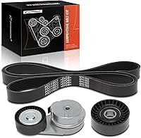 A-Premium Serpentine Belt Drive Kit with Tensioner & Idler Pulley for Ram 1500 5.7L V8 2013-2022 - Reliable OHV Engine Upgrade