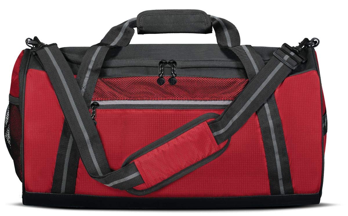 Holloway Sportswear Rivalry Duffel Bag OS Scarlet/Black