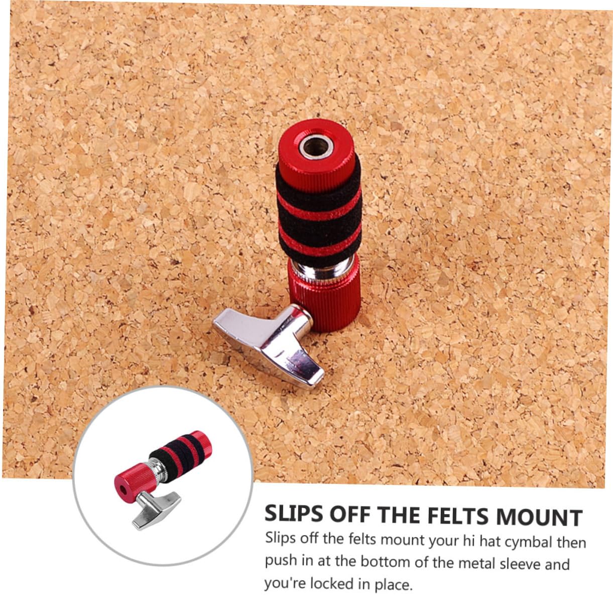 NULYLU Hi-hat Clutch Drum Parts Hi-hat Stand Accessory Easy to Install Durable Metal Essential Drum Tool