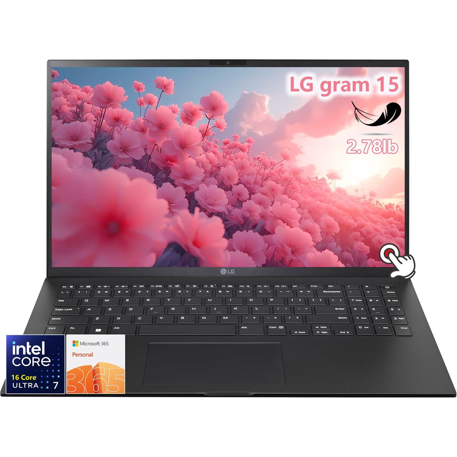 Amazon.com: LG-gram 15- Touchscreen Laptop Intel Core Ultra 7 155H