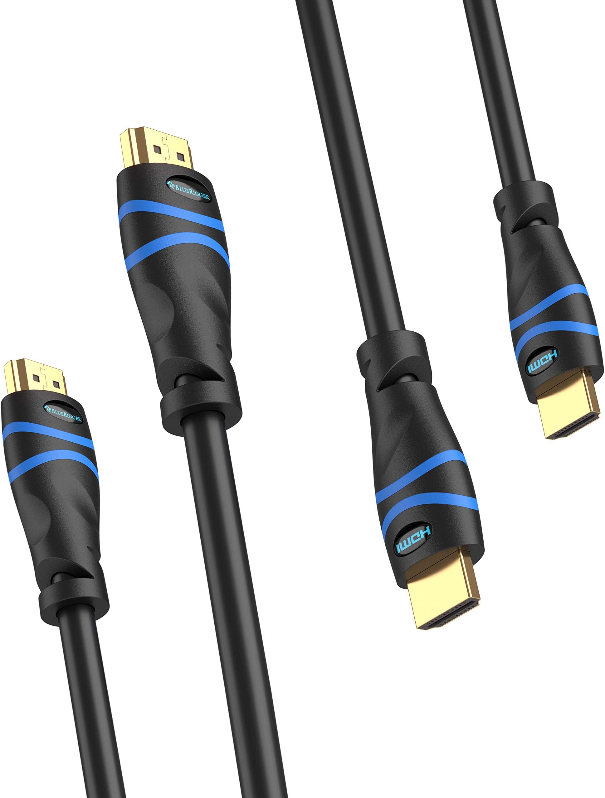 イーサネット対応ハイスピードHDMI ケーブル 0.9m (3ft) (2本入り) - 3D、オーディオリターン・チャンネル対応[版]
