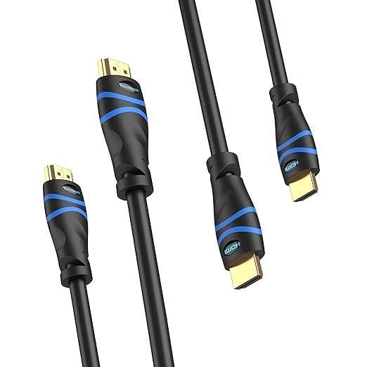 BlueRigger 8K HDMI Cable (6FT 2 Pack, 8K 60Hz HDR, 4K 120Hz, High Speed 48Gbps