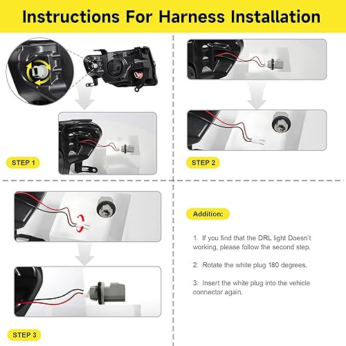 Miniatura 10 de Conjunto de faros delanteros compatible con Ford Escape 2008 2009 2010 2011 2012 08 09 10 11 12 Ford Escape lado del conductor y lado del pasajero