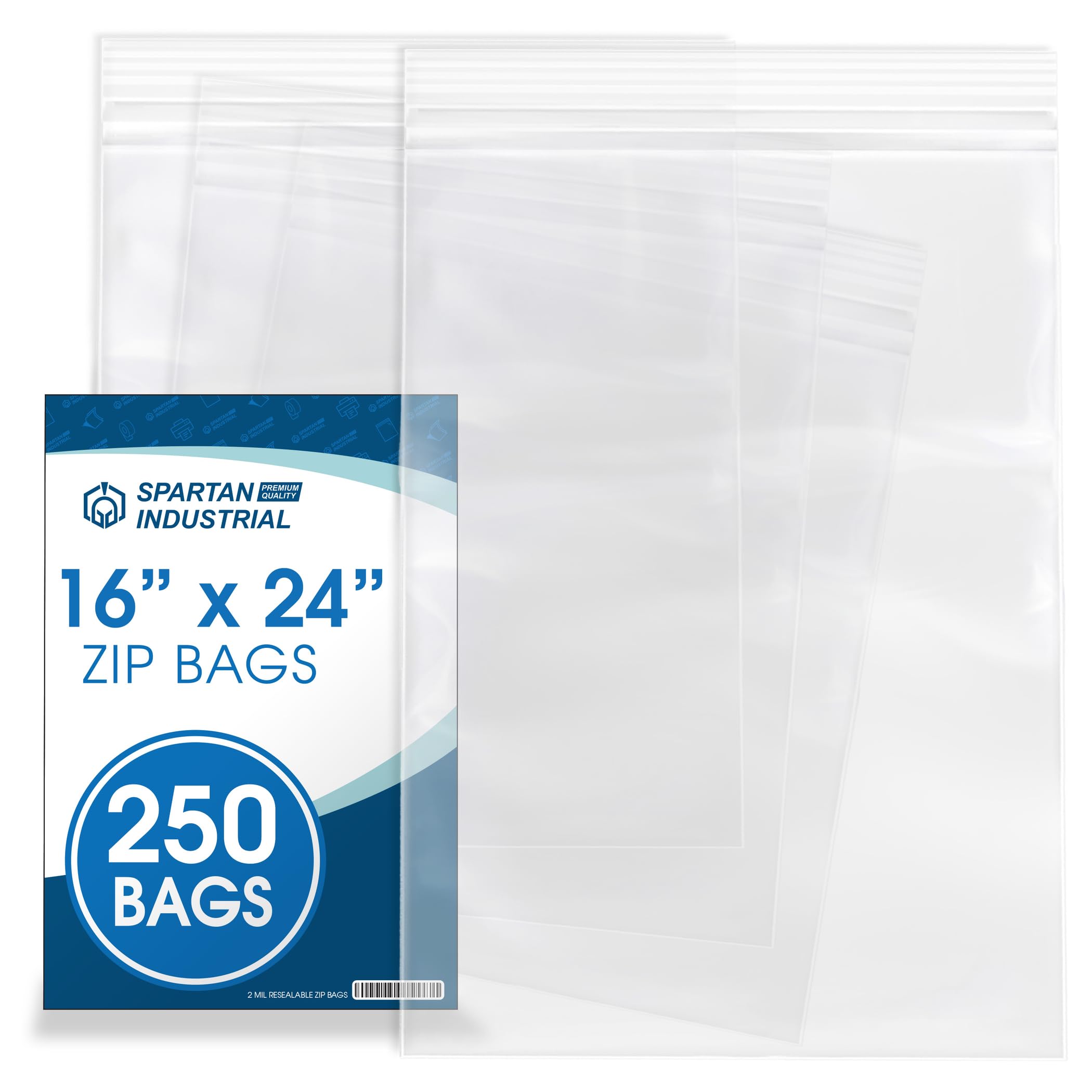 Amazon.com: Spartan Industrial - 16” X 24” (250 Count) 2 Mil Clear