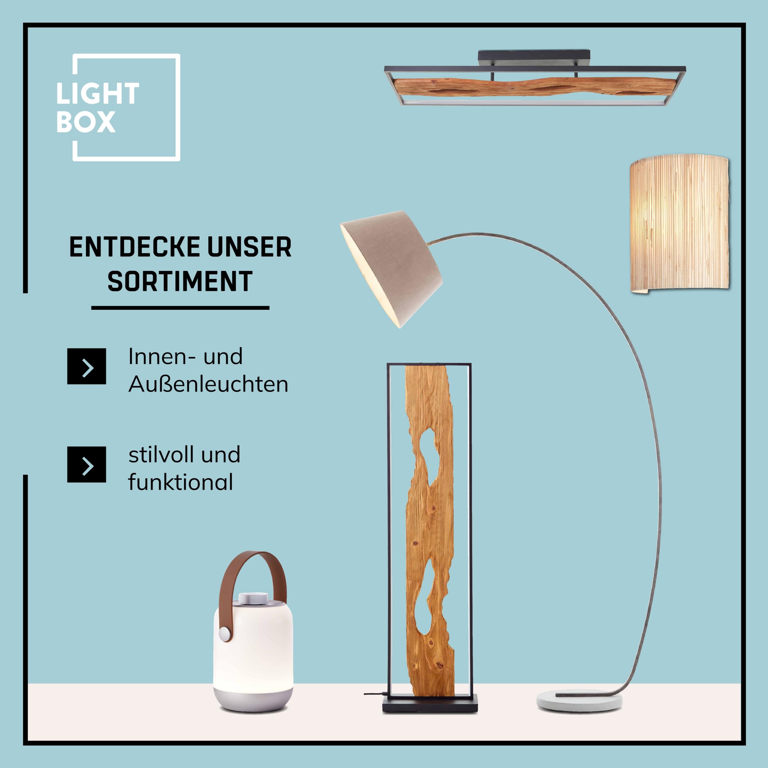 Lightbox Lampada da soffitto design semplice con paralume in tessuto | Ø 60 cm | plafoniera moderna | 3x presa E27 | in metallo/tessuto grigio chiaro/cromo