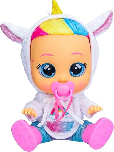 Miniatura 1 de Cry Babies Dressy Fantasy Dreamy  Muñeca interactiva que llora lágrimas reales con cabello para peinar ropa para llevar y accesorios juguete y