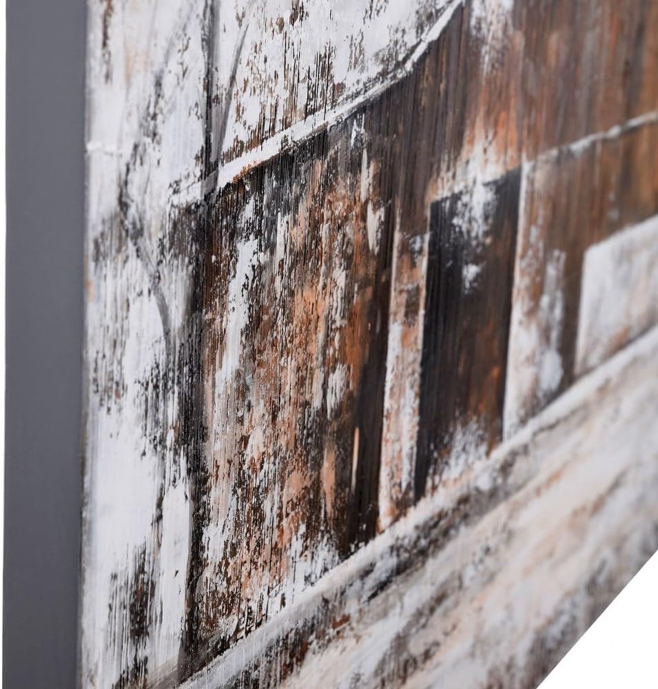 Aged Barnhouse - 59.1 Inch Hand Painted on Large Stretched Canvas