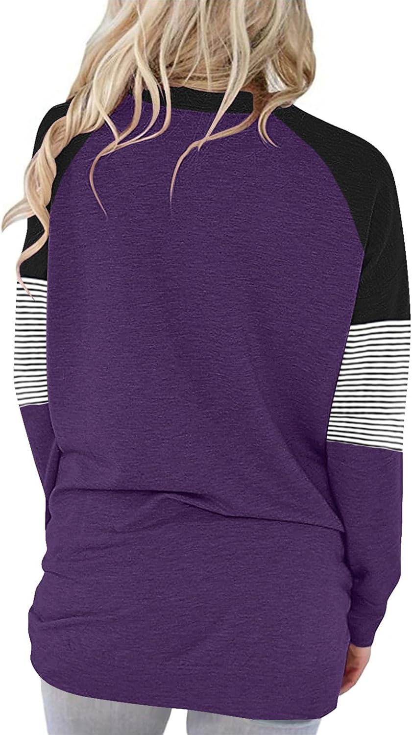 onlypuff Long Sleeve Tunic Top for Women Casual Loose Fitting Fall Fashion Clothing with Pockets - Image 4