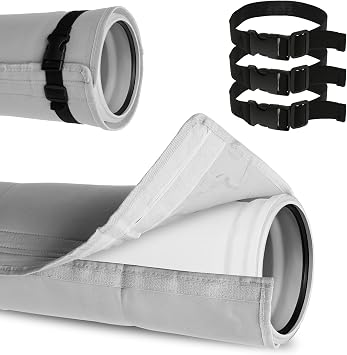 Air Conditioner Hose Cover Wrap, Portable AC Hose Insulation Sleeve, Insulated Air Conditioner Hose Cover with Elastic Band, AC Hose Duct Vent Cover for 5" & 5.9" Diameter Exhaust Hoses Tube