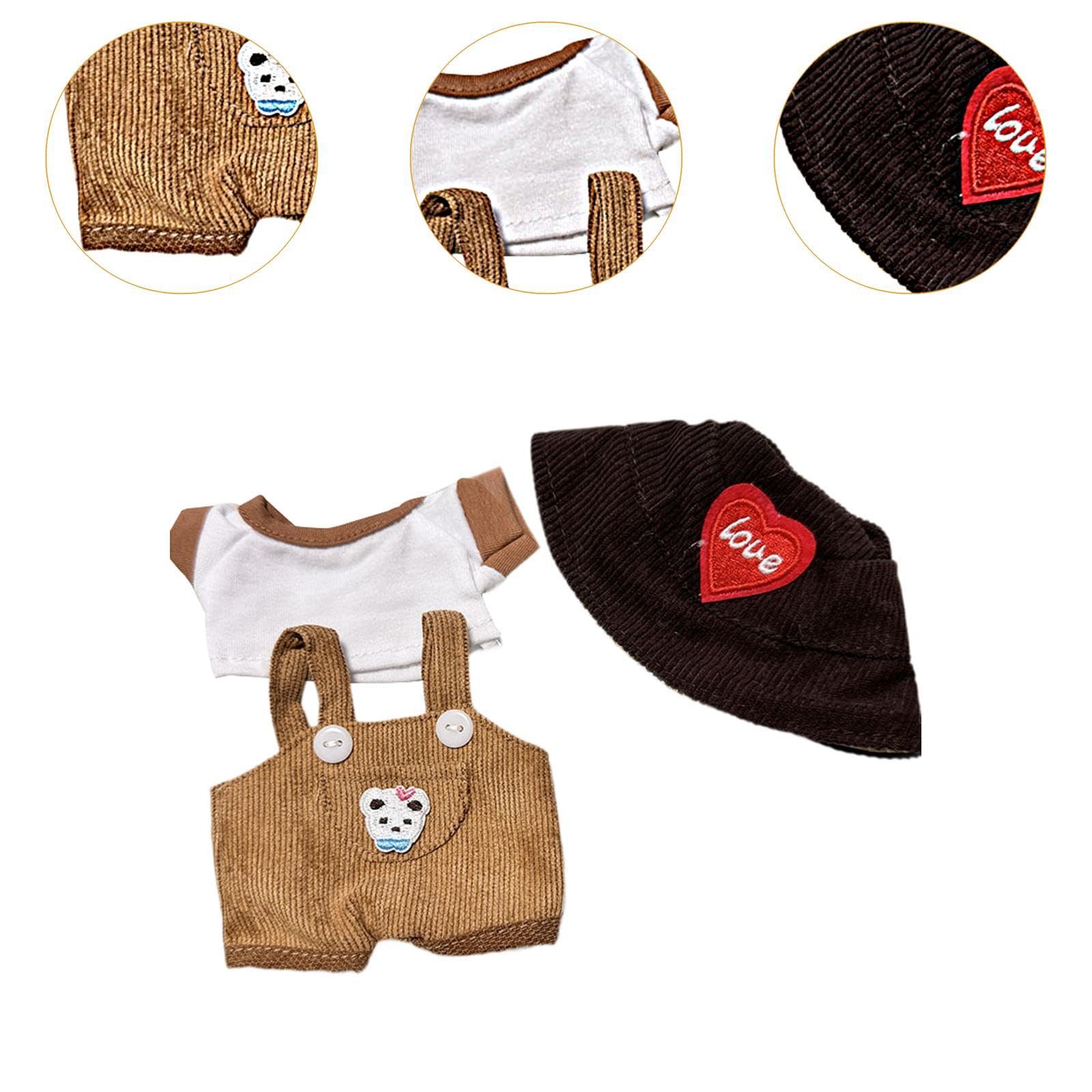 Weihnachts-Puppenkleidung Set - Gestrickte Mütze & Pullover Für 15-17cm Puppen