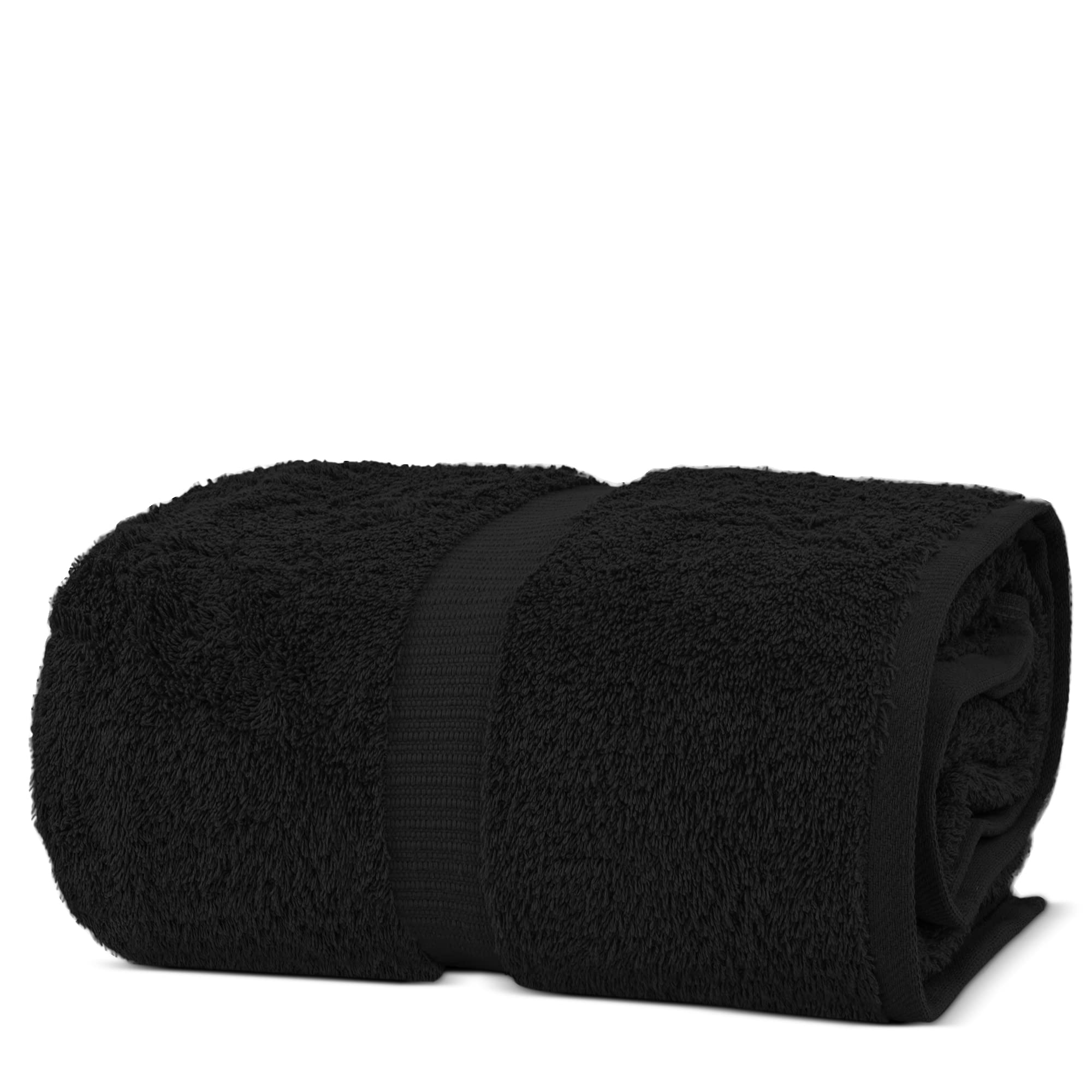 Chakir Turkish Linens 100% Cotton Premium Turkish Towels for Bathroom | 35'' x 70'' (1-Piece Bath Sheet, Black)