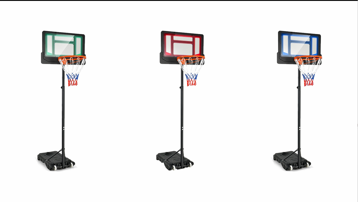 RELAX4LIFE Panier De Basketball Pliable Électronique Avec 1 Panneau D 2 Paniers 4 Basket Balls 8 Modes De Jeu Panier Basket Jeux Intrieur Exterieur Assemblage Facile 202x107x205cm 55546763