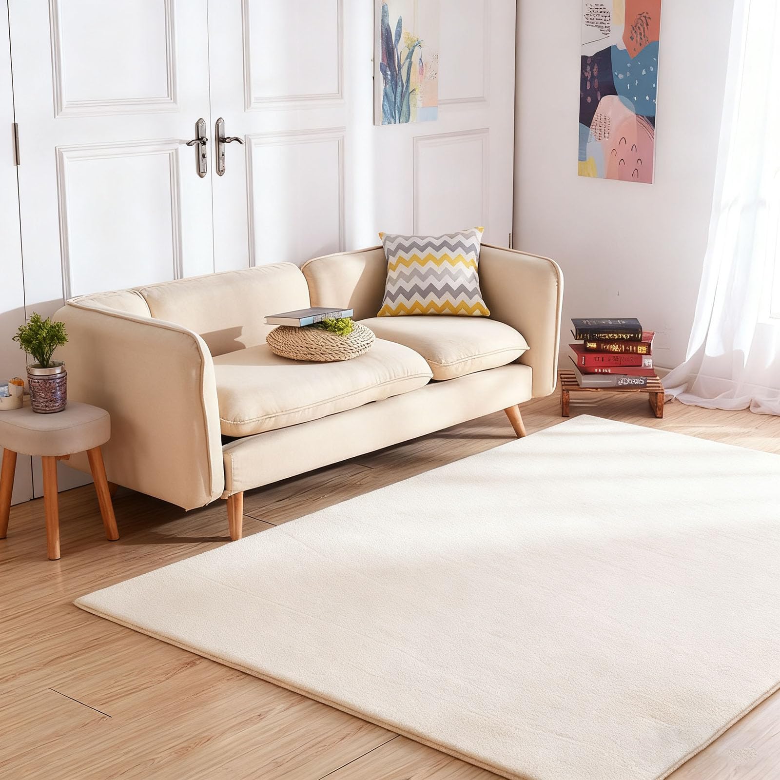 Tapis de cuisine antidérapant poils ras facile à nettoyer 140x180