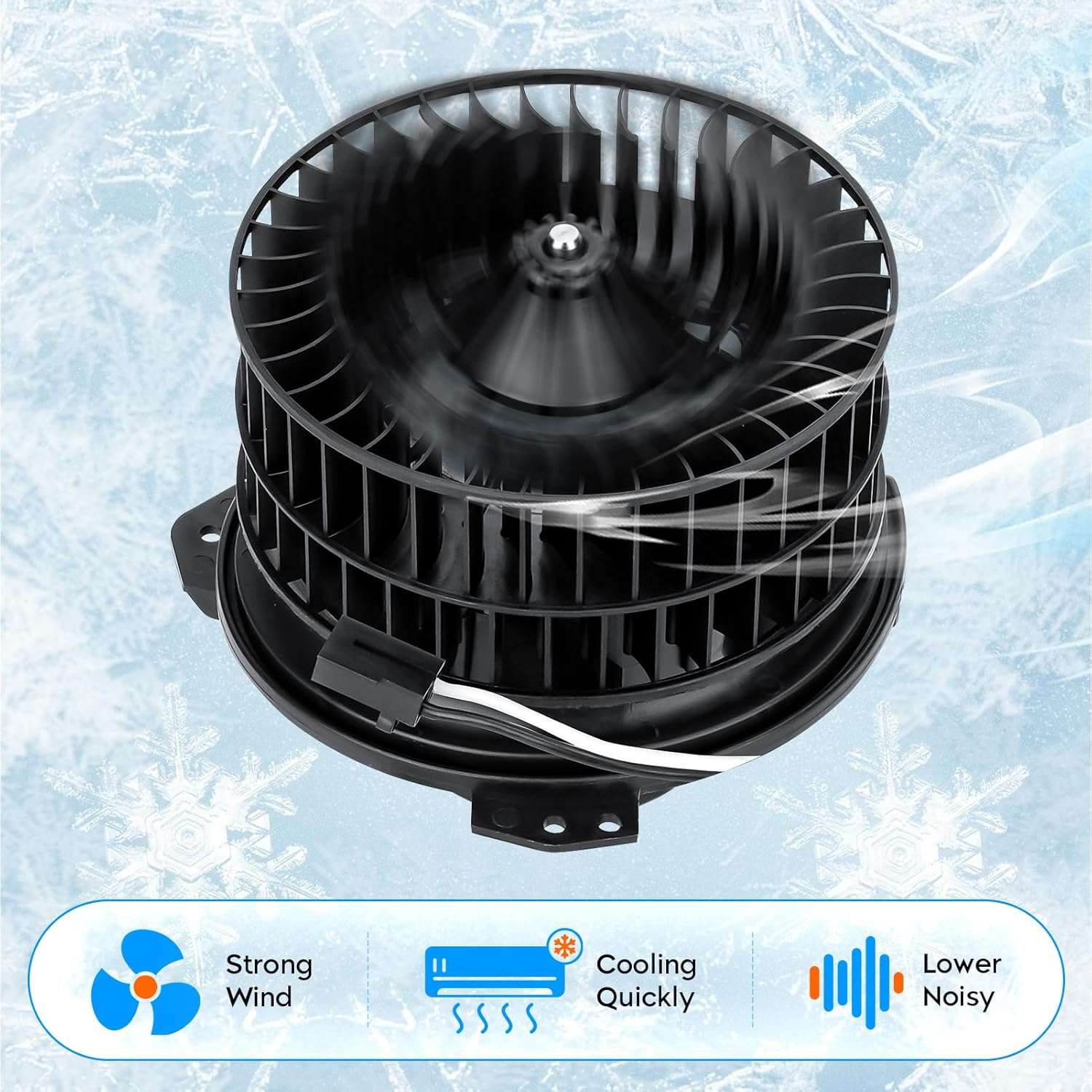 Youxmoto 700070 HVAC Blower Motor with Fan Cage Fit for Dodge Caravan and Grand Caravan Town & Country 2001-2007, Fit for Chrysler Pacifica 2004-2008, 4885475AC 4885475AB