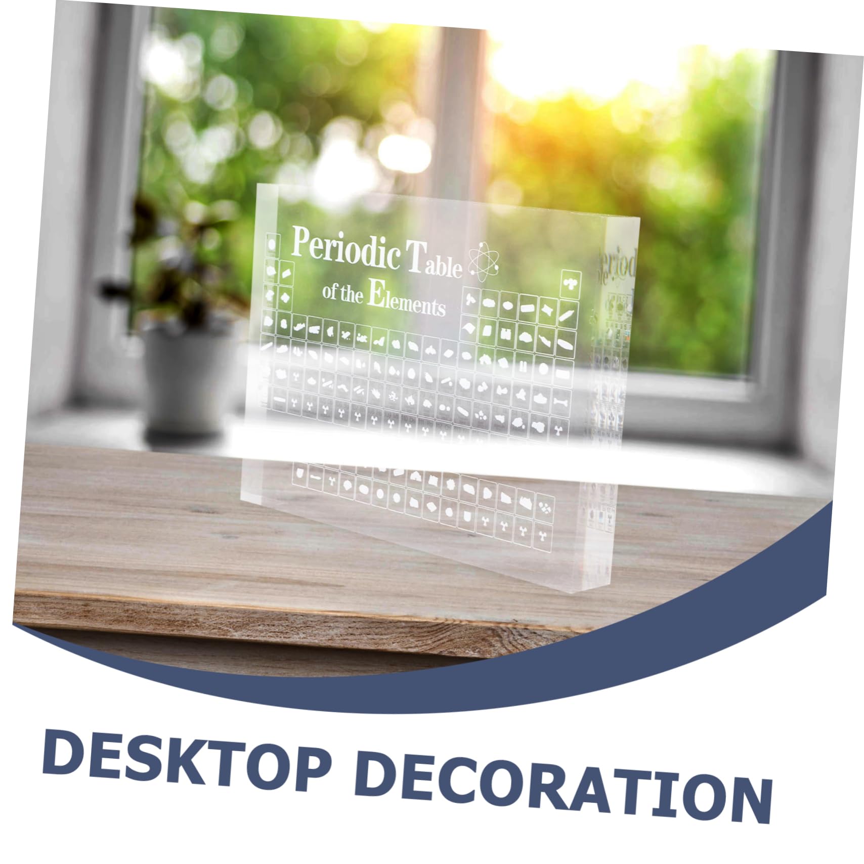 Transparentes Periodensystem Dekor aus Acryl für Bibliotheken und Büros
