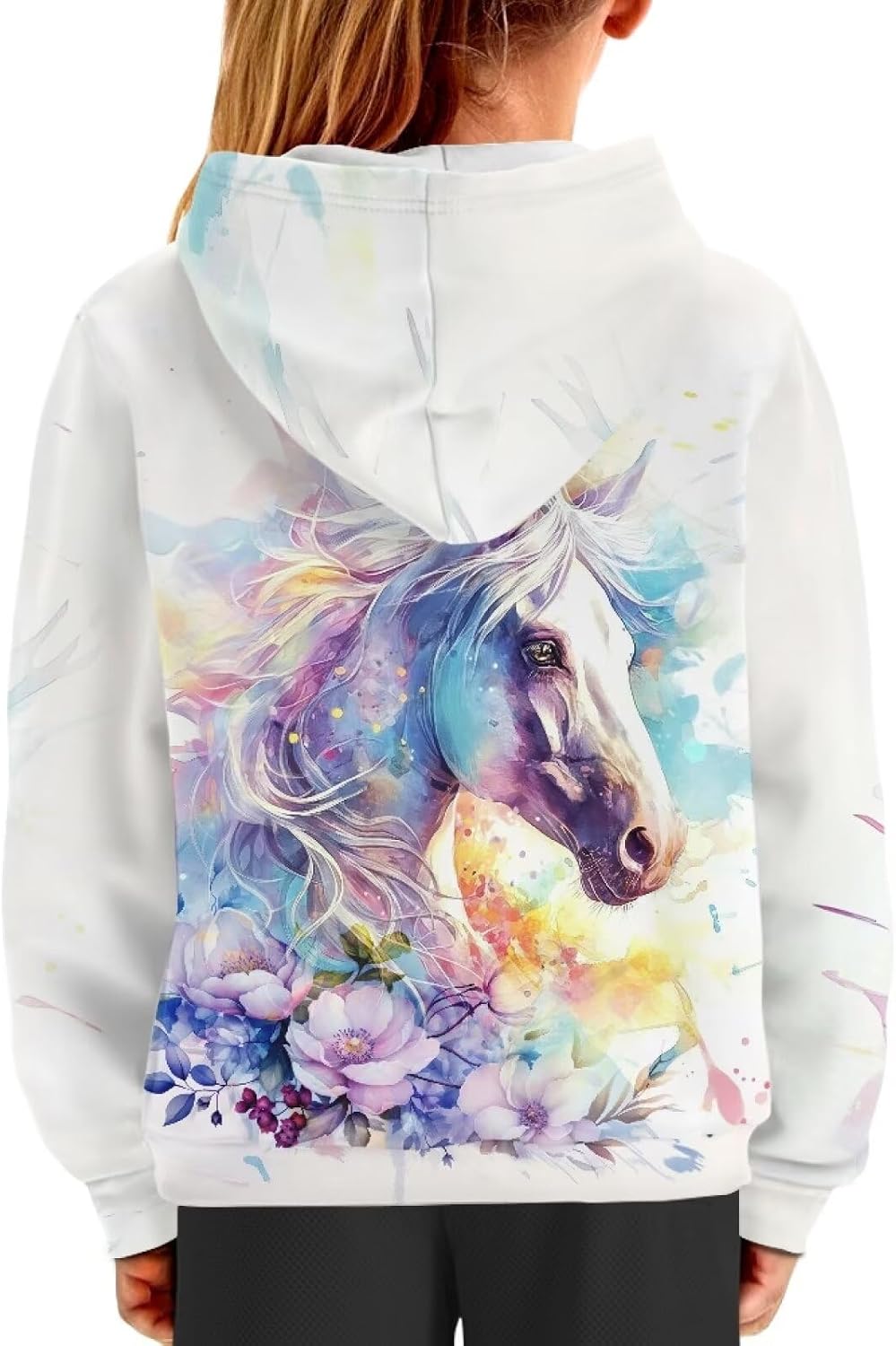 doginthehole Fashion Hoodies for Boys Girls Kids Youth Hooded Pullover Long Sleeve Sweatshirts Cute Animal Graphic