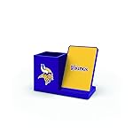 SOAR NFL Wireless Charger and Desktop Organizer, Minnesota Vikings