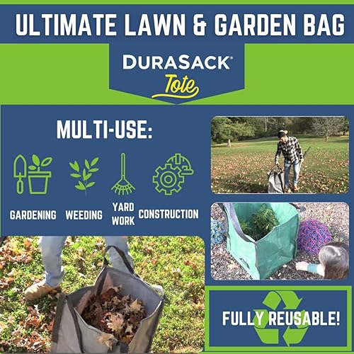 Miniatura 4 de DURASACK Bolsa de almacenamiento resistente de 22 galones, bolsa de mudanza de polipropileno tejido resistente, diseño reutilizable, con capacidad