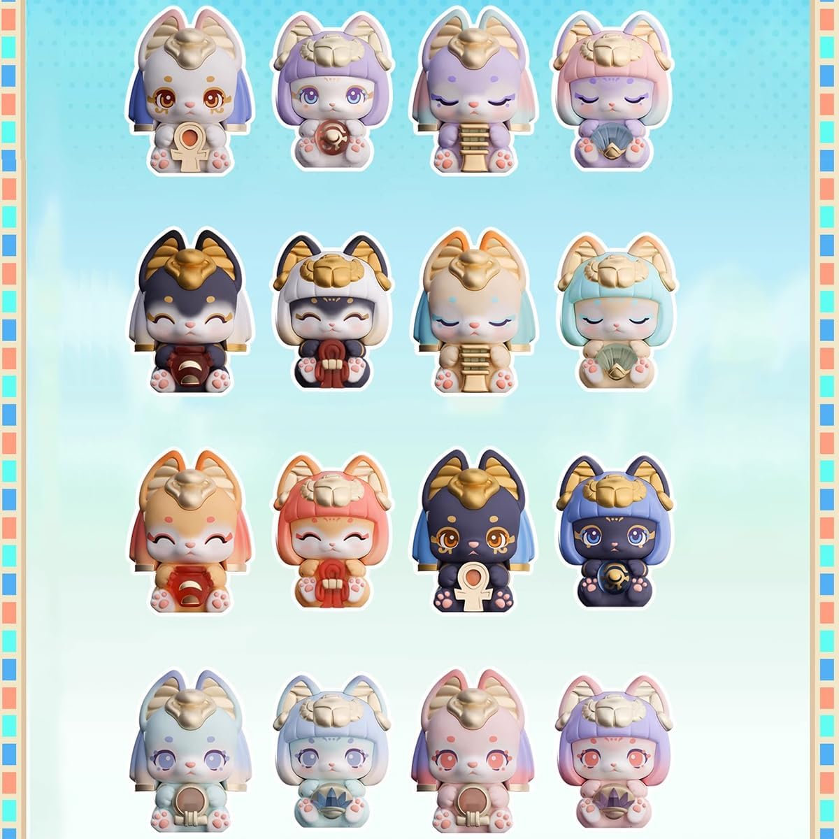 AARU Kindergarten Sweet Idol Series Blind Box Action Figures Mystery Collectible Toys Random Surprise Gift for Birthdays Christmas Desktop Ornaments Display Collectors,32 PCS