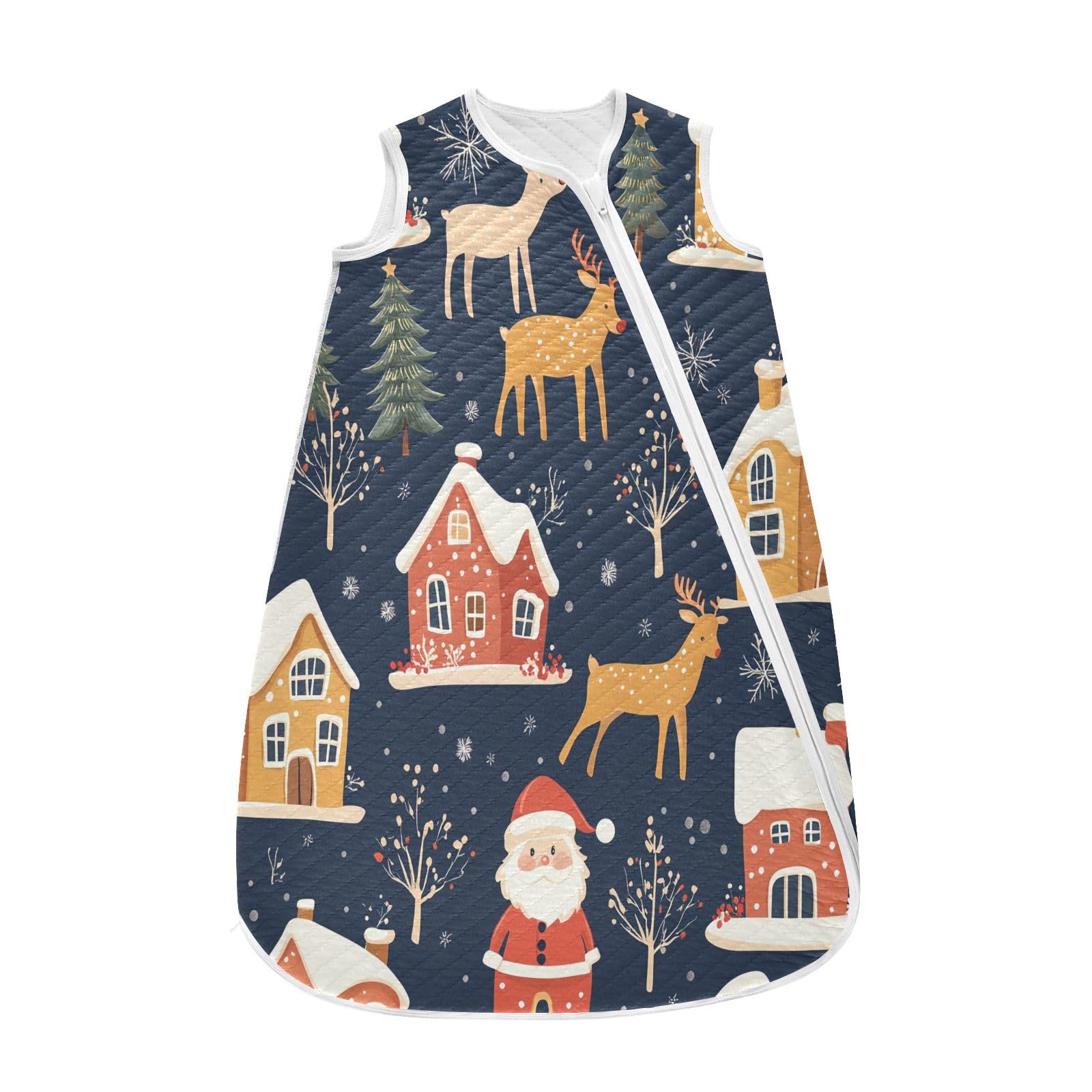 Kigai Christmas Cookies Baby Sleep Sack Wearable Blanket Sleeping Bag 2-Way Zipper Soft Swaddle Transition Sack