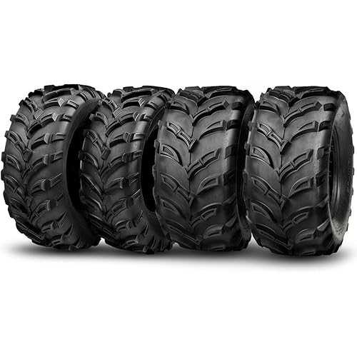 TRIPOWER ATV Tires 26x9-12 Front & 26x11-12 Rear All Terrain UTV Trail Sand Mud Off-Road Tires, 6 Ply Tubeless Full Set of 4