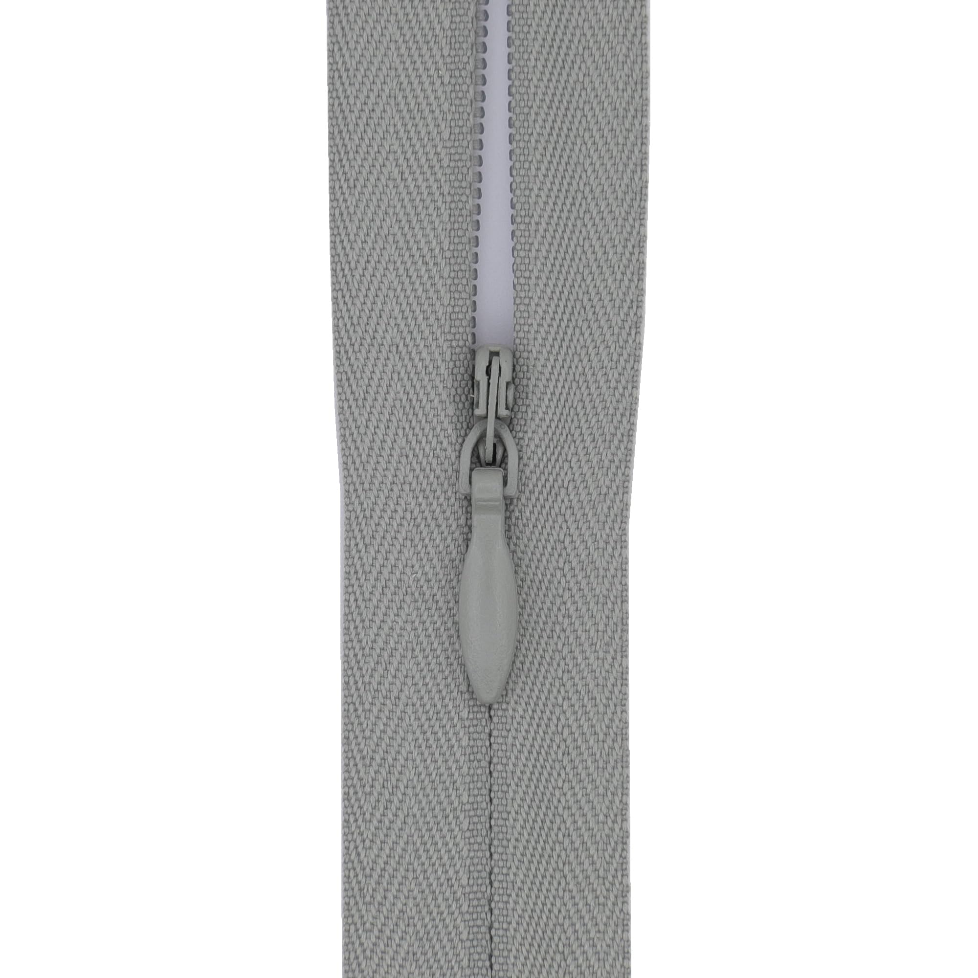 5X #3 Concealed Zip 14 inch (35cm) with Woven Tape for Dresses, Cushions & Pillows -Professional Hidden Nylon Zips for Sewing & Home Decor (Medium Dove Grey)
