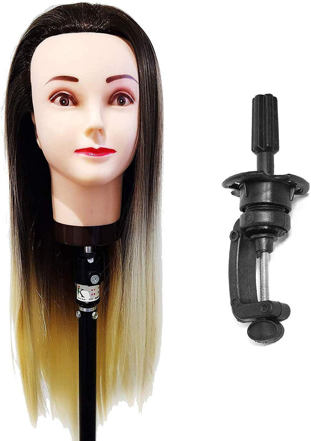 Fully Hair Dummy For Cutting And Styling Practice Black Blonde Pack Of