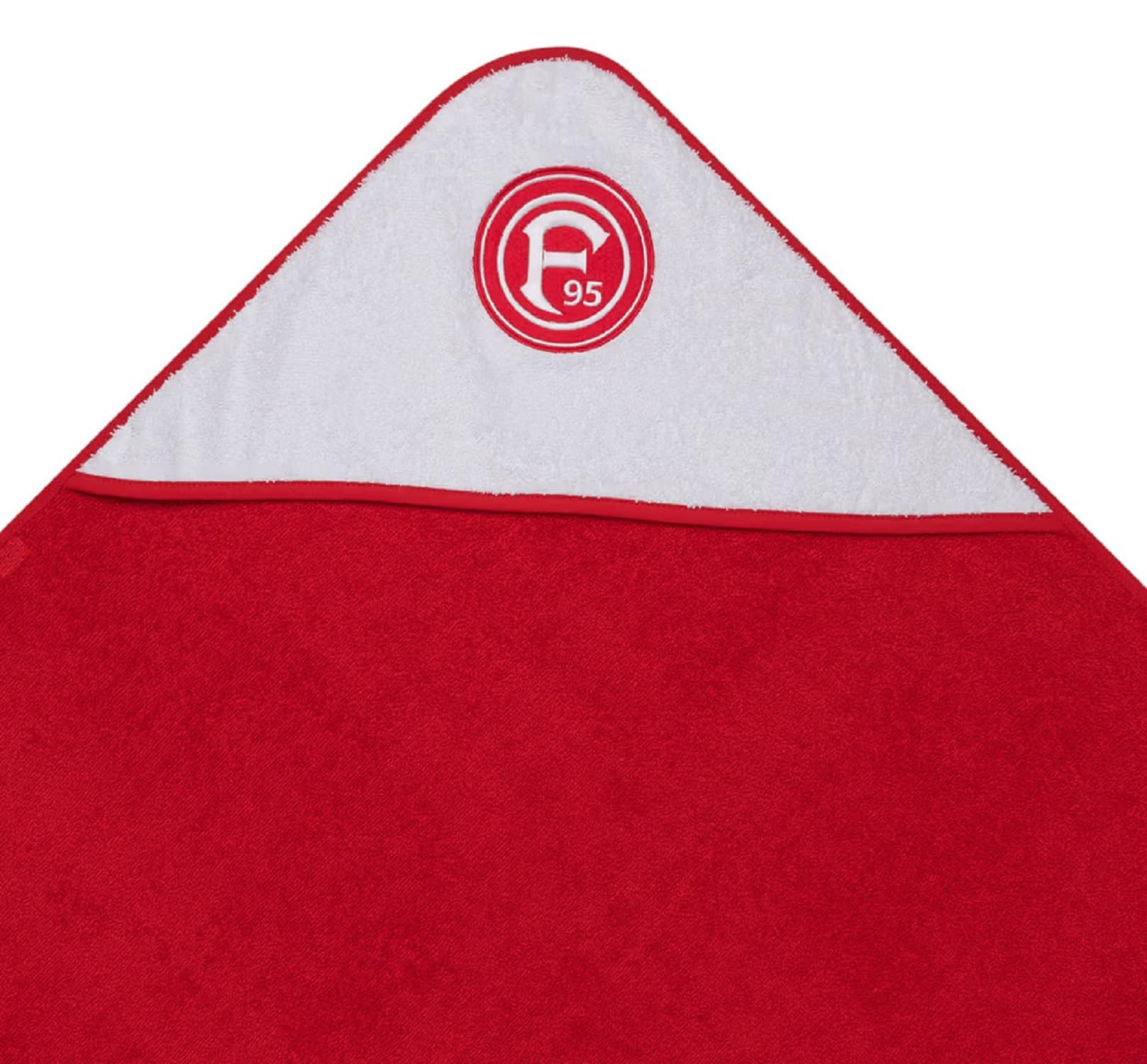 Fortuna Düsseldorf R?cznik k?pielowy z kapturem dla niemowl?t, 80 x 80 cm