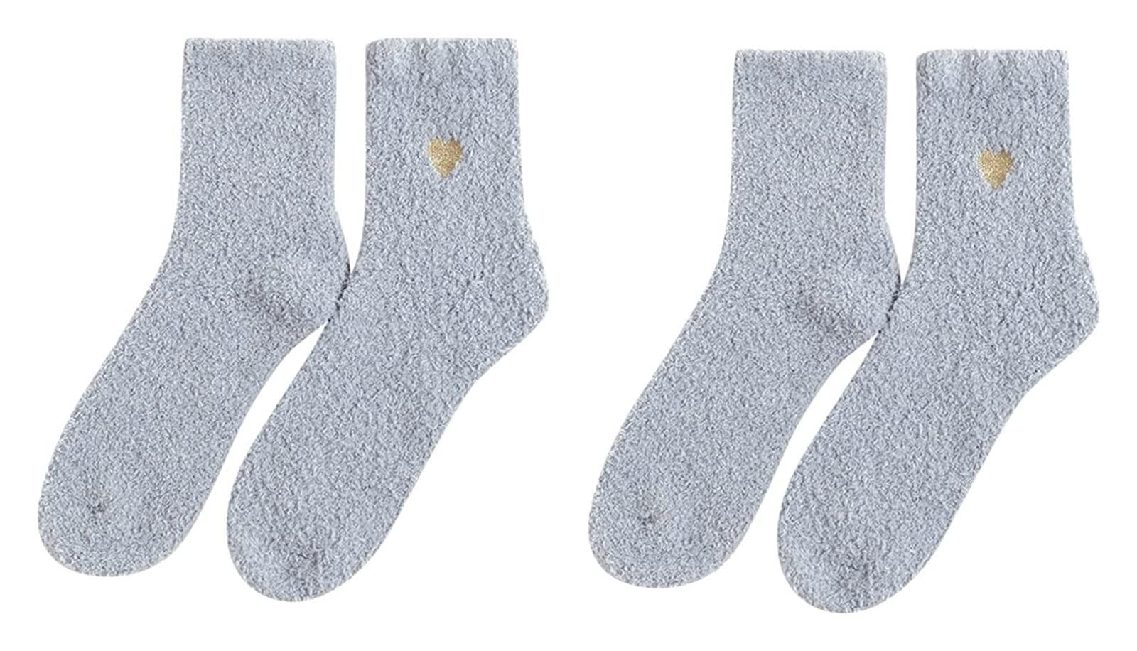 Calzini Termici Calze Invernali Calzini Da Donna Con Motivo A Cuore ， Calzini Da Donna In Cotone Carino Calzini In Cotone Alla Moda Calzini (Color : G, Size : One Size)