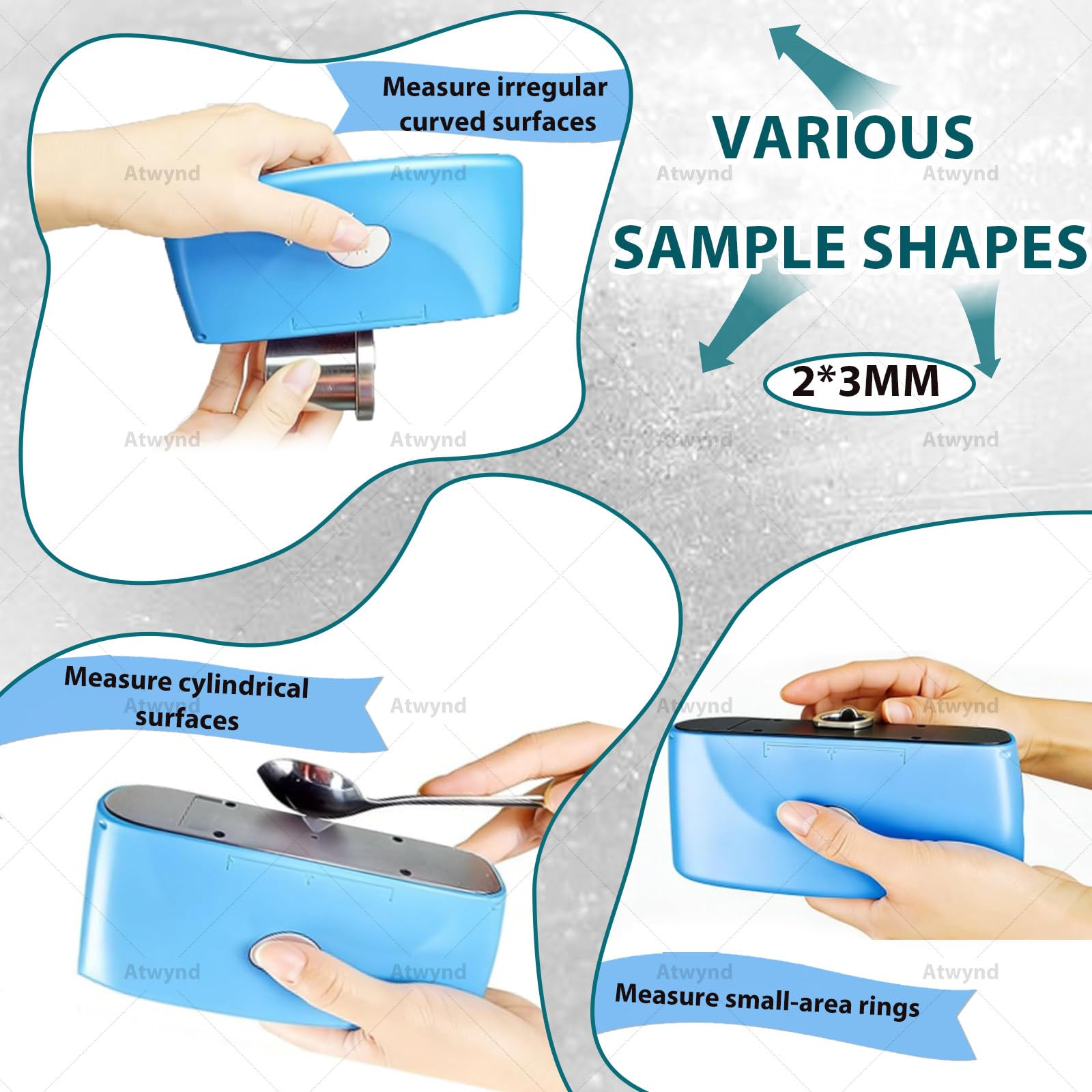 Gloss Meter Tri-Angle Glossmeter 20° 60° 85° Portatile Digital Single Angle Gloss Tester per Vernice Plastica