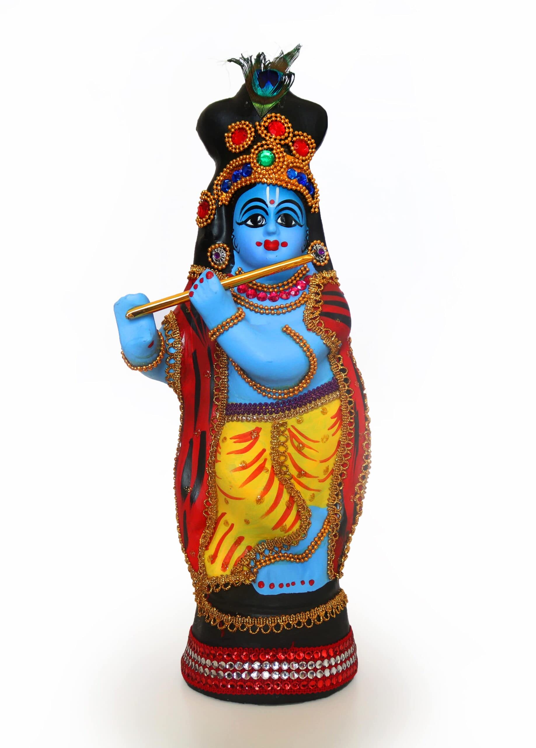 Desi Souls Krishna Idol (34.5 cms) | Festive | Vishu | Vishukani | Guruvayurappan | Bommai