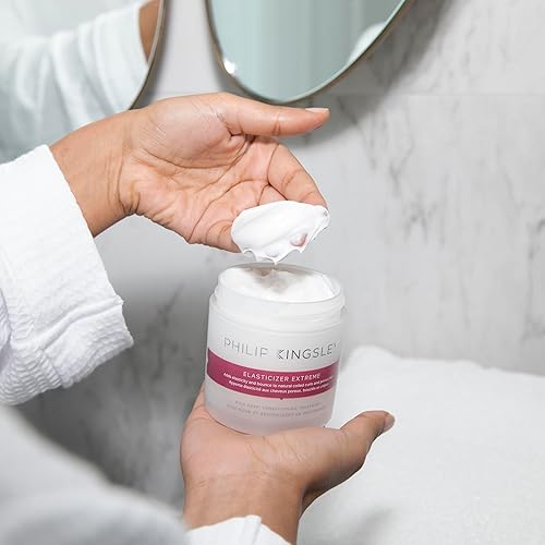Miniatura 4 de Philip Kingsley Elasticizer - Mascarilla de cabello acondicionador profundo extremo para cabello rizado dañado y seco con condiciones profundas que