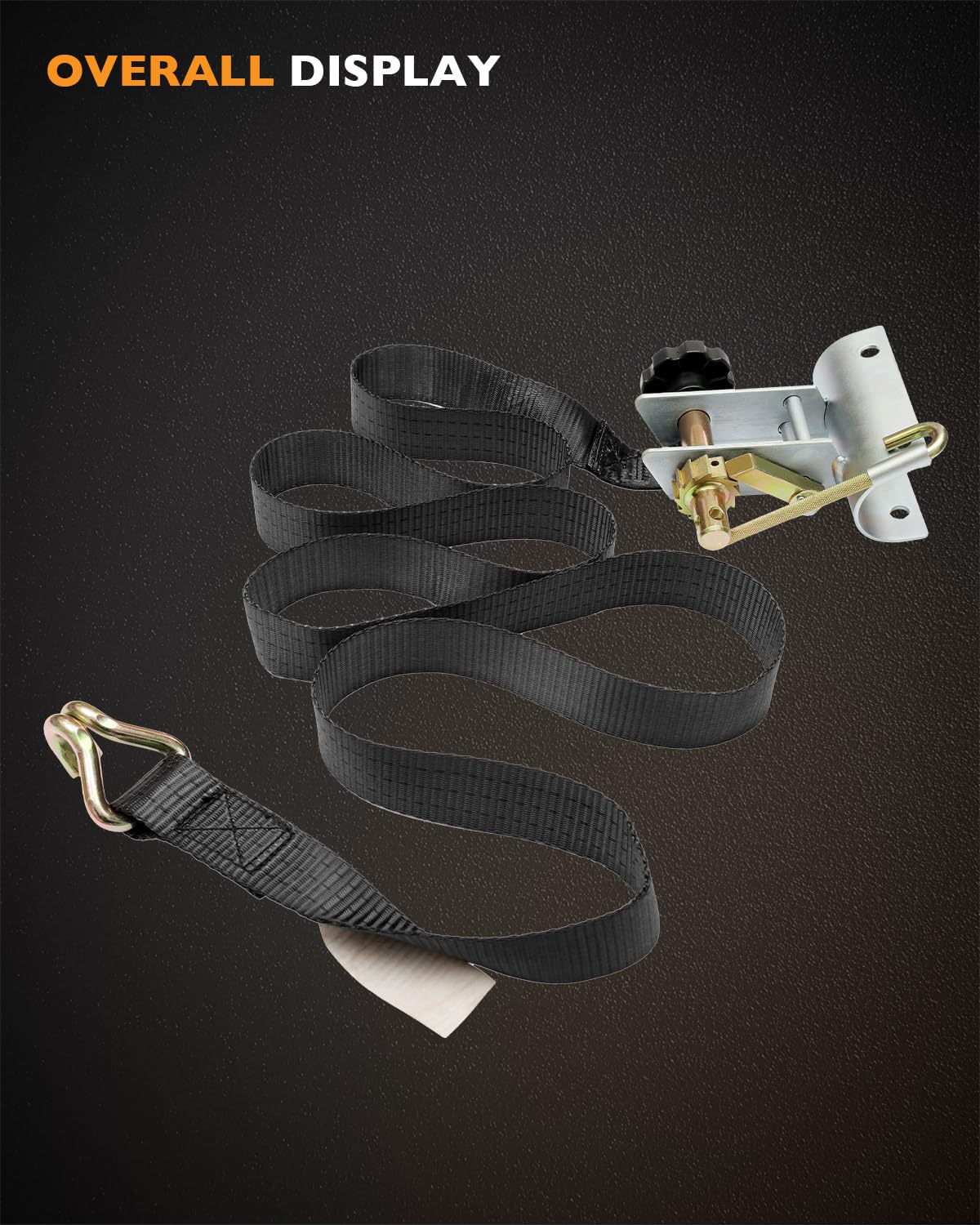Snapklik.com : Ladder Rack Ratchet Straps, W/J-Hook
