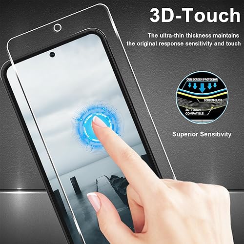 Miniatura 6 de Paquete de 3 + 6 protectores de pantalla para Samsung Galaxy A54 5G, paquete de 3 protectores de pantalla de vidrio templado HD + 6 protectores de