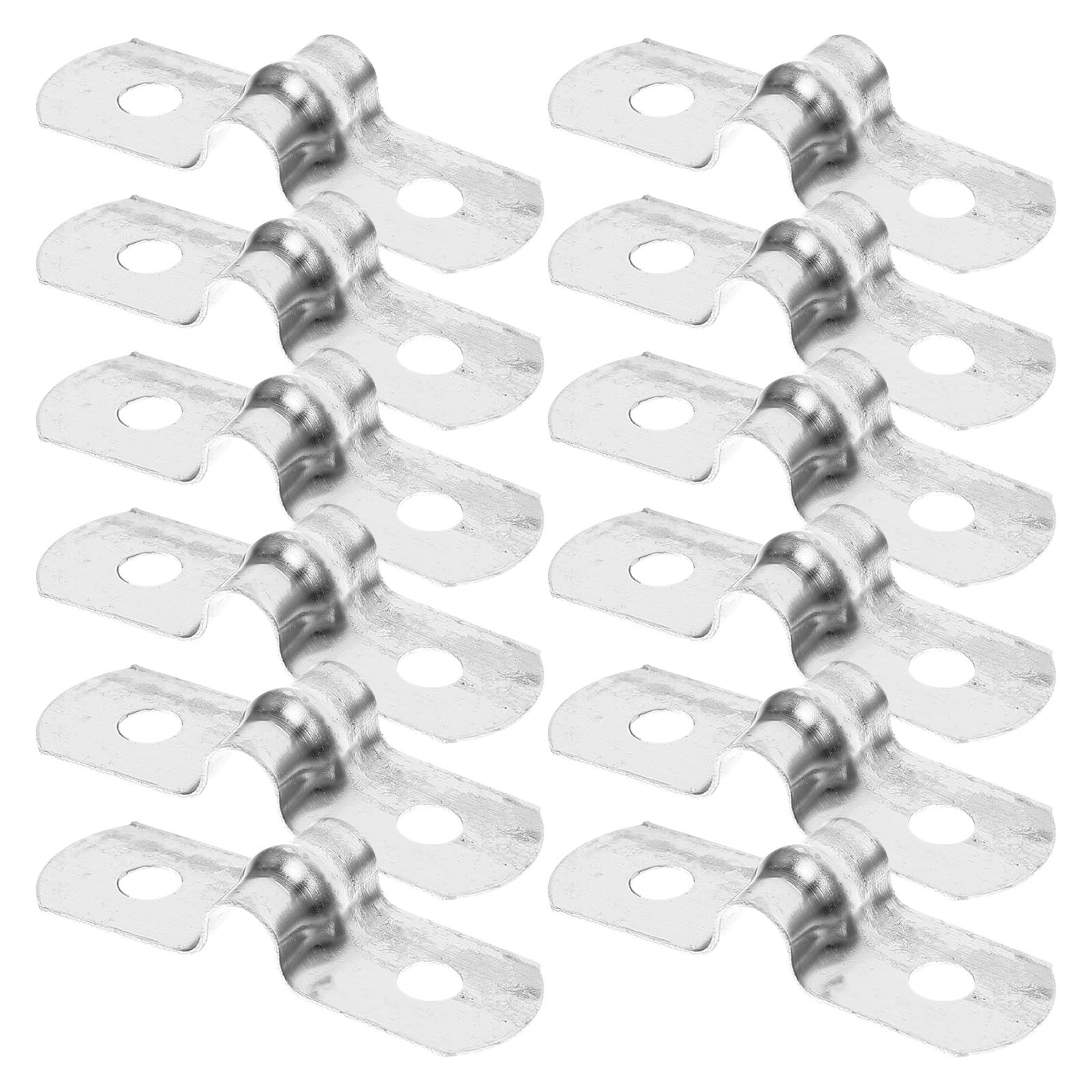 Lztdsbx One Color Stainless Steel Conduit Clamps 400Pcs Stainless Steel U Clip Pipe Clamp High Strength Anti-Rust Tube Mounting Bracket For Home Industrial Use