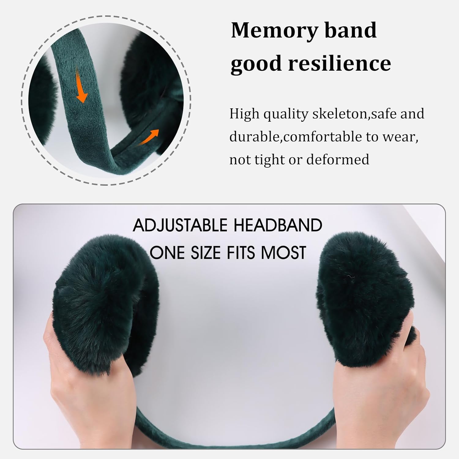 Yuoahcn Women Winter Ear Muffs Faux Fur Warm Earmuffs Lady Girls Plush Ear Warmers Outdoor Ear Covers Headband - Image 4