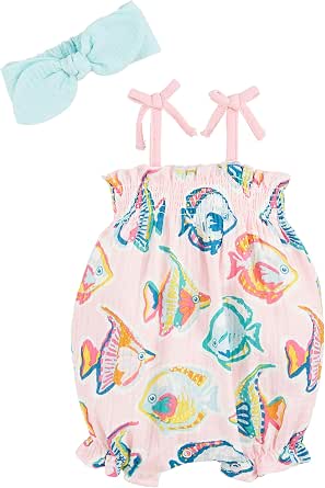 Pagliaccetto Bimba A Strati In Garza Di Cotone – Mud Pie – Arcobaleno Con Spalline A Volant - 3